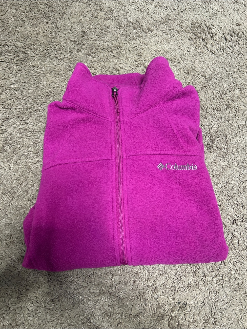 Women’s Columbia Magenta Full-Zip Fleece Jacket - Picture 3 of 3